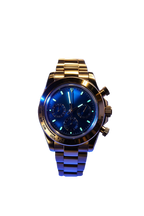 Gold‑Tone Custom Green Dial Racing Chronograph