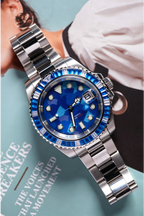 Blue Mosaic Custom NH35 Diver Watch