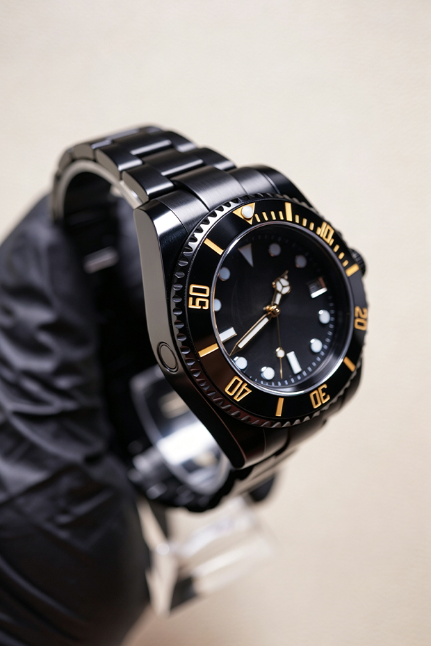 Black PVD Custom Diver Automatic Watch