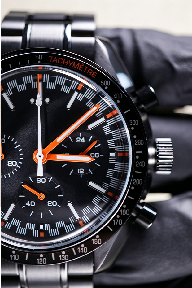 Black PVD Custom Racing Chronograph Watch