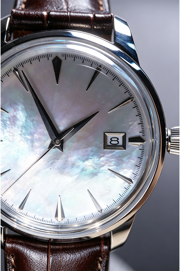 Custom NH35 Dress Watch | MOP Dial, Exhibition Case‑Back