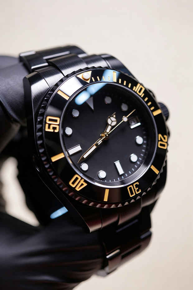 Black PVD Custom Diver Automatic Watch