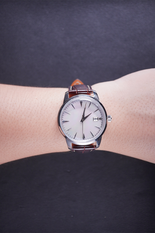 Custom NH35 Dress Watch | MOP Dial, Exhibition Case‑Back