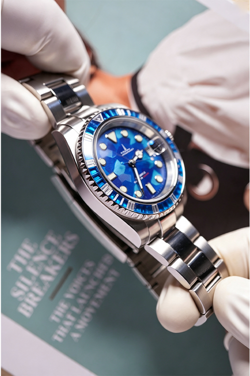 Blue Mosaic Custom NH35 Diver Watch