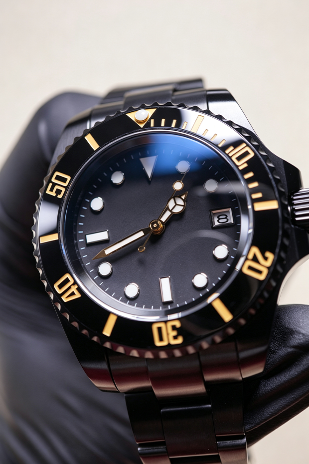 Black PVD Custom Diver Automatic Watch
