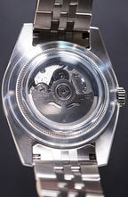 Green Custom NH35 Watch, Quote Dial