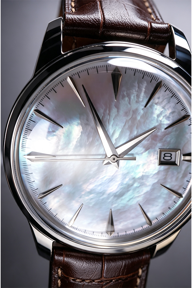 Custom NH35 Dress Watch | MOP Dial, Exhibition Case‑Back