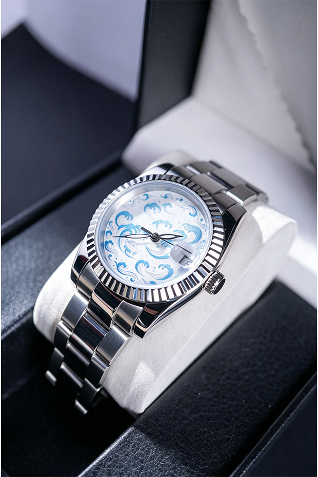 Blue Wave Custom NH35 Wrist Watch