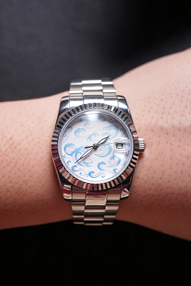 Blue Wave Custom NH35 Wrist Watch