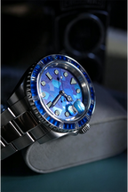 Blue Mosaic Custom NH35 Diver Watch
